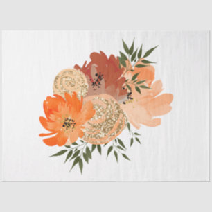 Watercolor Glitter Pumpkins Series Design 10 Tissue Paper