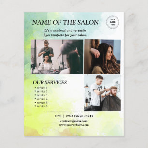 Watercolor Glow Salon Flyer