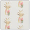 Watercolor Gold Pineapple Fabric