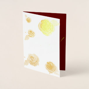 Watercolor Gold Script Thanks So Much Thank You Foil Card