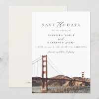 Watercolor Golden Gate San Francisco California