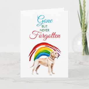 Watercolor Golden Labrador Pet Loss Sympathy Card