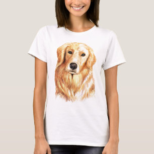 Watercolor Golden Retriever T-Shirt