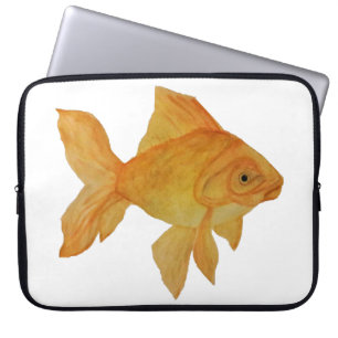 Watercolor Goldfish Laptop Bag