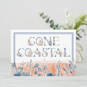 Watercolor Gone Coastal We've Moved  Announcement