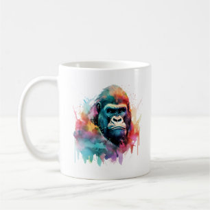 Watercolor Gorilla Mug