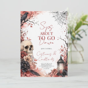 Watercolor Gothic Costume Halloween Party Invitation