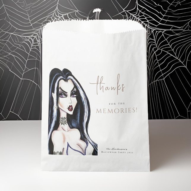 Watercolor Gothic Witch Halloween Party Fun Favour Bag (Creator Uploaded)