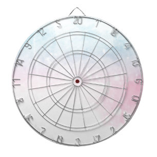 watercolor gradient ombre dartboard