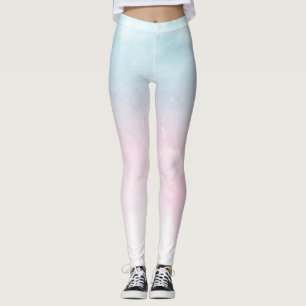 watercolor gradient ombre leggings