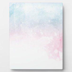 watercolor gradient ombre plaque