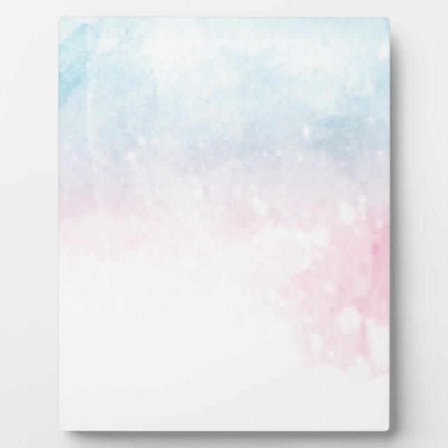 watercolor gradient ombre plaque (Front)