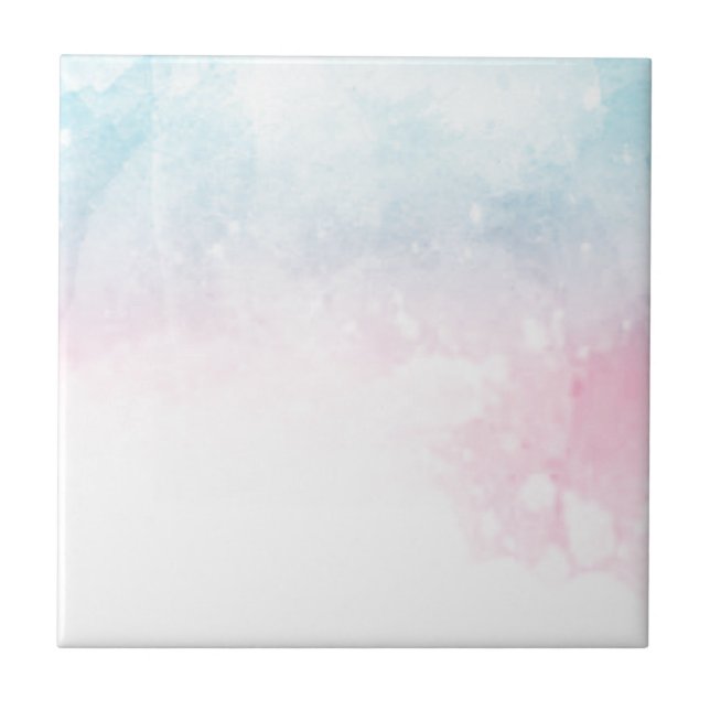 watercolor gradient ombre tile (Front)