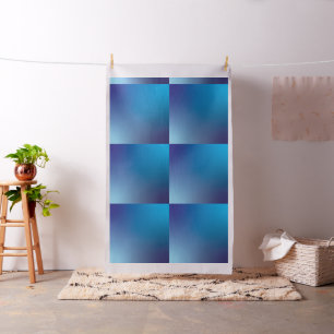 Watercolor Gradient Pillow Square Blue Fabric