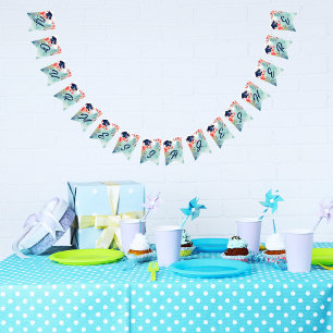 Watercolor Graduation Celebration  Bunting Flags