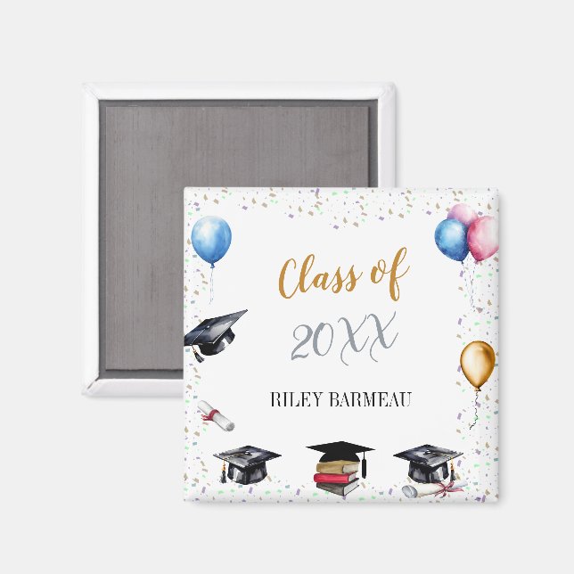 Watercolor Graduation Celebration Magnet (Front/Back)