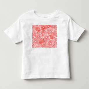 Watercolor grapefruit slices pattern toddler t-shirt