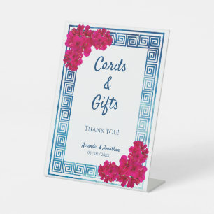 Watercolor Grecian Elegance + Pink Cards & Gifts Pedestal Sign