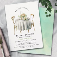 Watercolor Green | Cute Modern Bridal Brunch