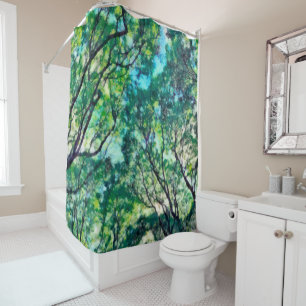 Watercolor Green Forest