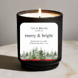"Watercolor Green Pine Tree & Red Buffalo Plaid  Square Sticker<br><div class="desc">"Add a cozy, rustic touch to your candles with this Watercolor Green Pine Tree & Red Buffalo Plaid sticker. Featuring a classic red buffalo plaid background and a watercolor green pine tree, this sticker brings a warm, lodge-inspired aesthetic perfect for the holiday season or winter decor. Ideal for seasonal gifts,...</div>
