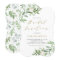 Watercolor Greenery and Flowers Bridal Luncheon