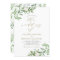Watercolor Greenery and White Flowers Wedding
