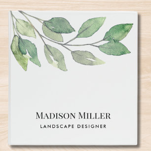 Watercolor Greenery  Binder