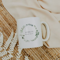 Watercolor Greenery Bridesmaid Proposal Mug