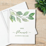 Watercolor Greenery Custom Name Planner<br><div class="desc">This botanical Planner is decorated with simple watercolor greenery.
Easily customizable with your name and year.
Use the Design Tool to change the text size,  style,  or colour.
Because we create our artwork you won't find this exact image from other designers.
Original Watercolor © Michele Davies.</div>