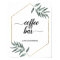 Watercolor Greenery Leaves Coffee Bar Wedding Sign