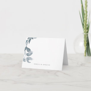 Watercolor Greenery Minimal Note Card