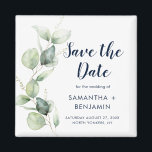 Watercolor Greenery Wedding Save the Date Magnet<br><div class="desc">Cute Botanical Watercolor Eucalyptus Wedding save the date magnet that makes a perfect keepsake for your guests and will be cherished for years. Easily replace the names,  announcement,  date,  and venue to create a one-of-a-kind save the date announcement</div>