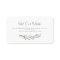 Watercolor greenery wedding website Insert card