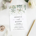 Watercolor Greenery with Gold Wedding Programs<br><div class="desc">This elegant design features a soft watercolor wreath of eucalyptus,  greenery and gold embellishments. Click the Personalize and "Click to customize further" button to edit the script wording's colour. See the entire collection for more matching items!</div>