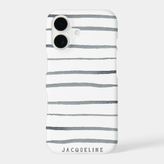 Watercolor Grey Stripes
