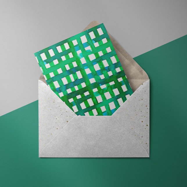 Watercolor grid – green card (Creator Uploaded)