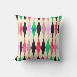 Watercolor grunge event celebration party seamless throw pillow