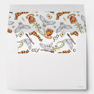 Watercolor GRYFFINDOR™ Hedwig Pattern Envelope