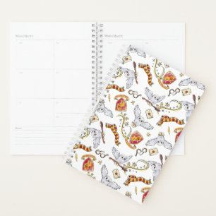 Watercolor GRYFFINDOR™ Hedwig Pattern Planner