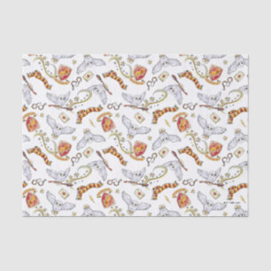 Watercolor GRYFFINDOR™ Hedwig Pattern Tissue Paper