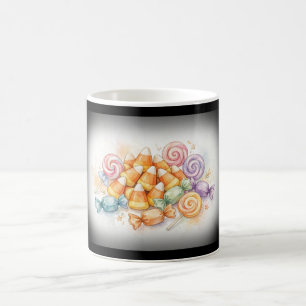 Watercolor Halloween Candy Sweets Mug