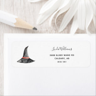 Watercolor Halloween Witch's Hat Elegant simple