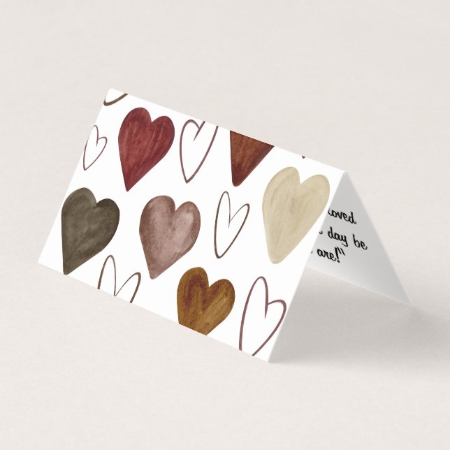 Watercolor Hand Drawn Out lines Heart Sketch (Front)