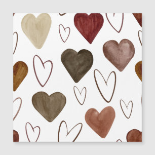 Watercolor Hand Drawn Out lines Heart Sketch