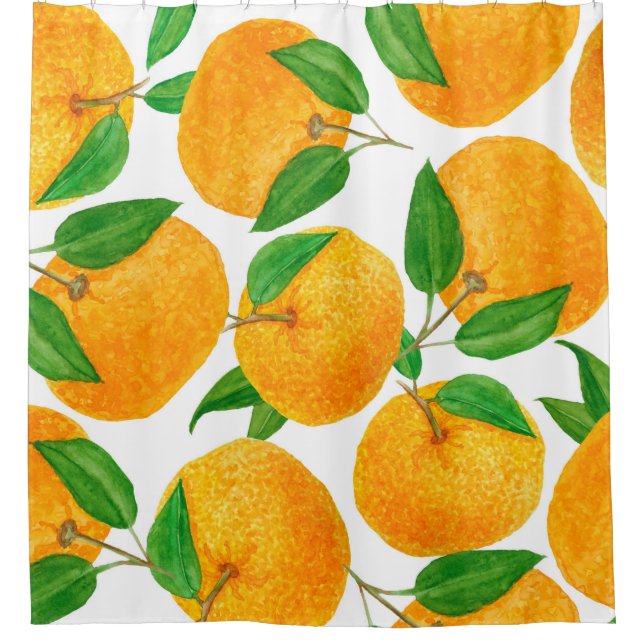 Watercolor hand drawn seamless pattern with bright (Front)