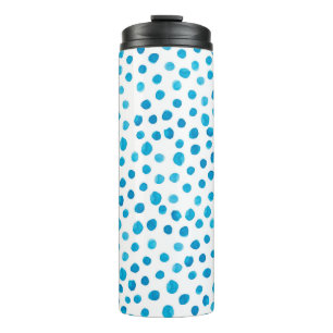 Watercolor hand drawn trendy pattern with modern c thermal tumbler