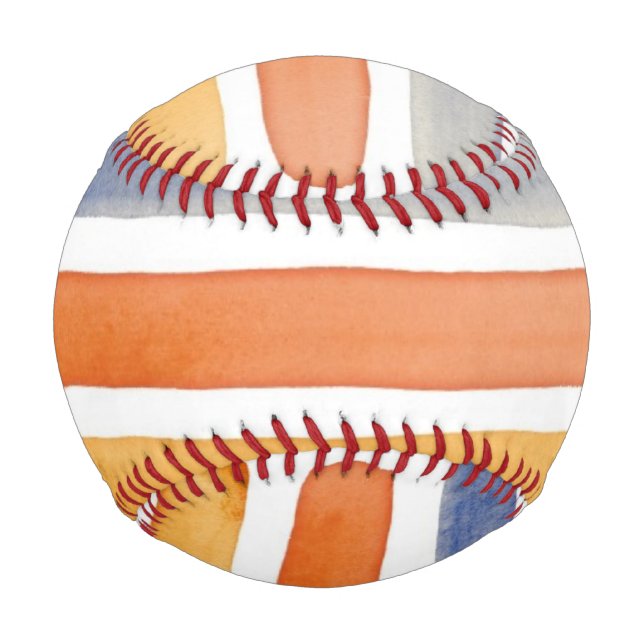 Watercolor hand painted brush strokes, banners. baseball (Front)