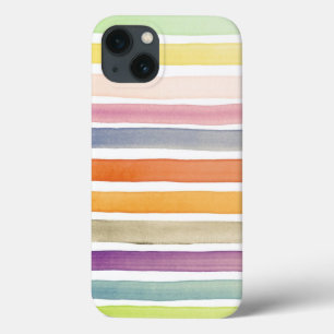 Watercolor hand painted brush strokes, banners. iPhone 13 case