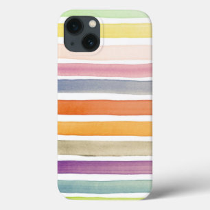 Watercolor hand painted brush strokes, banners. iPhone 13 case